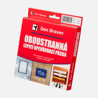 Den Braven - Oboustranně lepicí upevňovací páska v krabičce, 19 mm x 1 mm x 5 m, bílá B5262RL